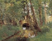 Camille Pissarro Metaponto bridge Schwarz painting